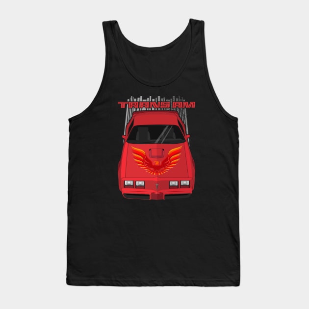 Firebird Trans Am 79-81 - red and orange Tank Top by V8social